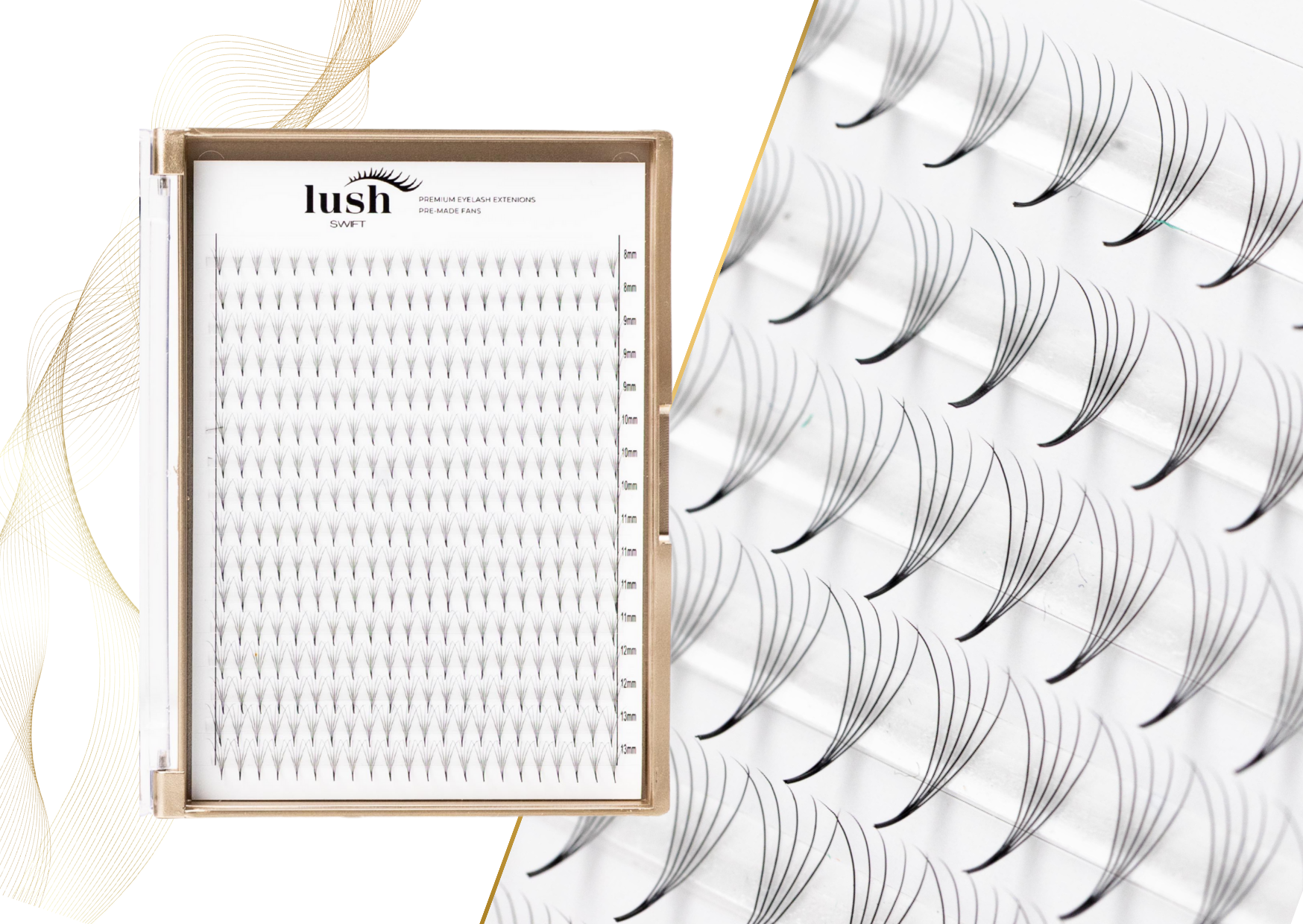 Gotowe kępki rzęs – Lush Swift – 5D