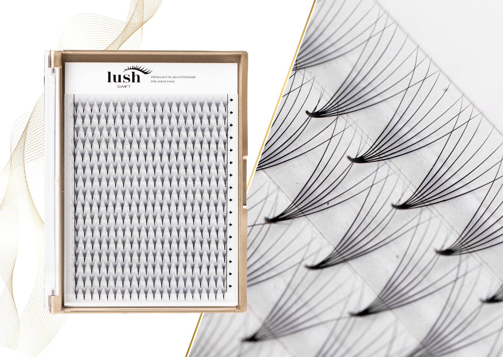 Gotowe kępki rzęs – Lush Swift – 7D